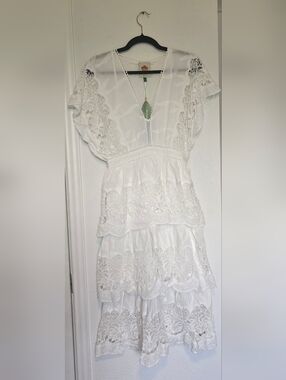 line and dot claudine dress ROSELYN DRESS
